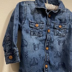 Tu Baby Button Up Denim Shirt